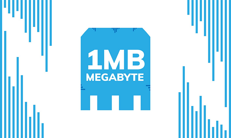 Các đơn vị đo lường như MB (Megabyte) và KB (Kilobyte)