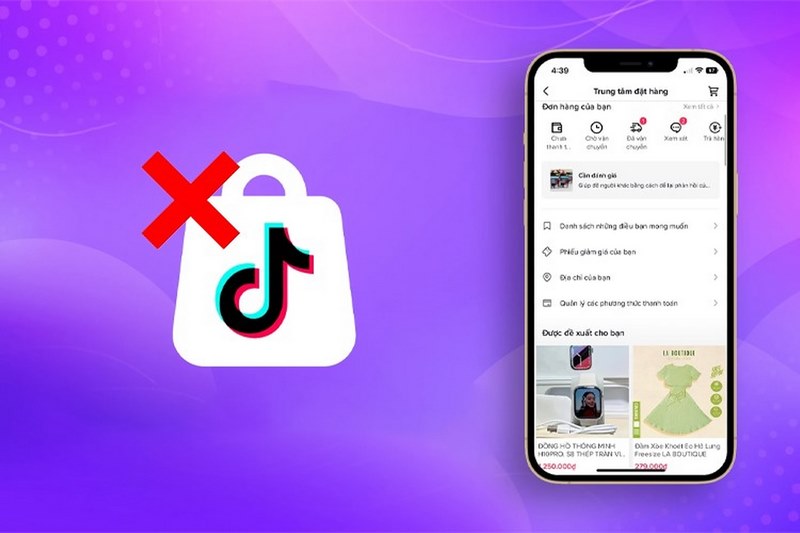 Cách xoá sản phẩm khỏi giỏ hàng trên TikTok