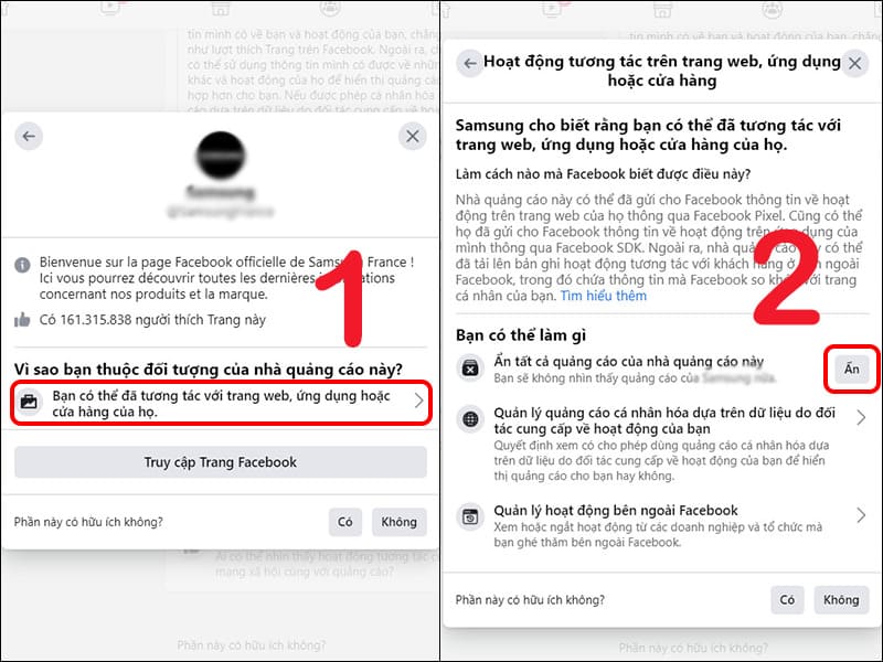 Facebook không cho phép người dùng hoàn toàn tắt quảng cáo