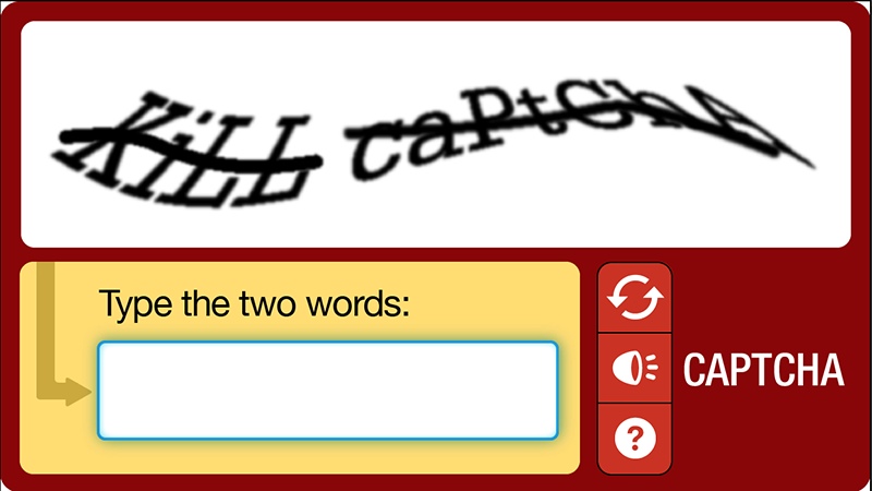 Có nhiều loại captcha khác nhau