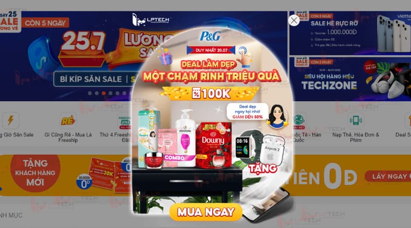 Các loại Pop up hỗ trợ Marketing phổ biến nhất