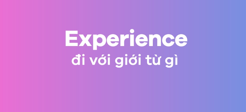 Experience đi với giới từ gì?